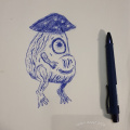 Pilzgeist Skizze -mushroom spirit sketch